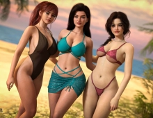 【欧美SLG/汉化/动态】海滩别墅 The Beach House [Demo]【PC+安卓/1G】