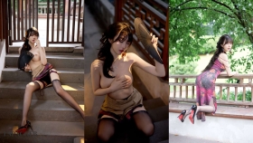 玥儿玥_紫花旗袍_内购无水版_[70P-5.04GB]